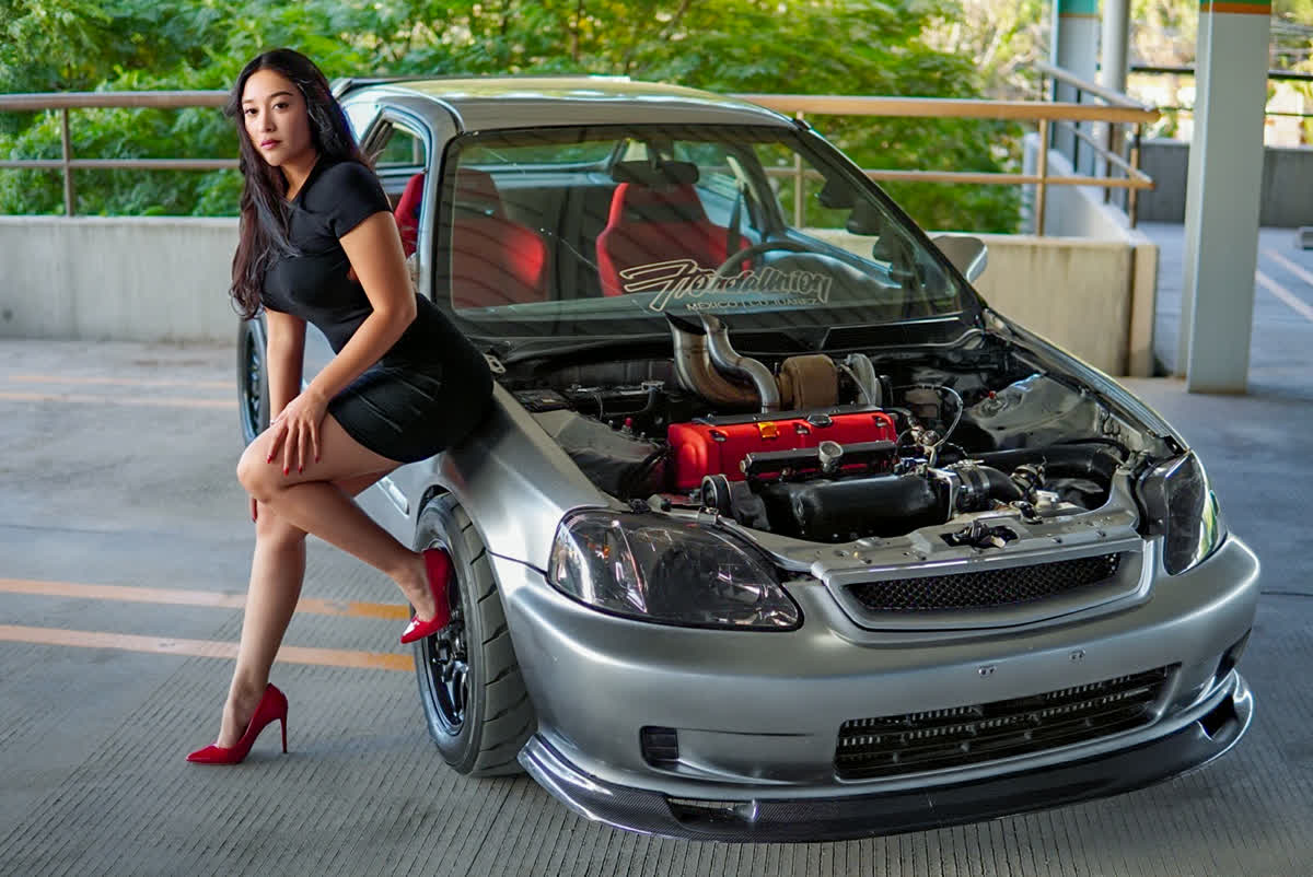 Civic turbo, cofre abierto